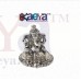 OkaeYa Silver Finish Pagadi Ganesh God Idol With Beautiful Velvet Box 